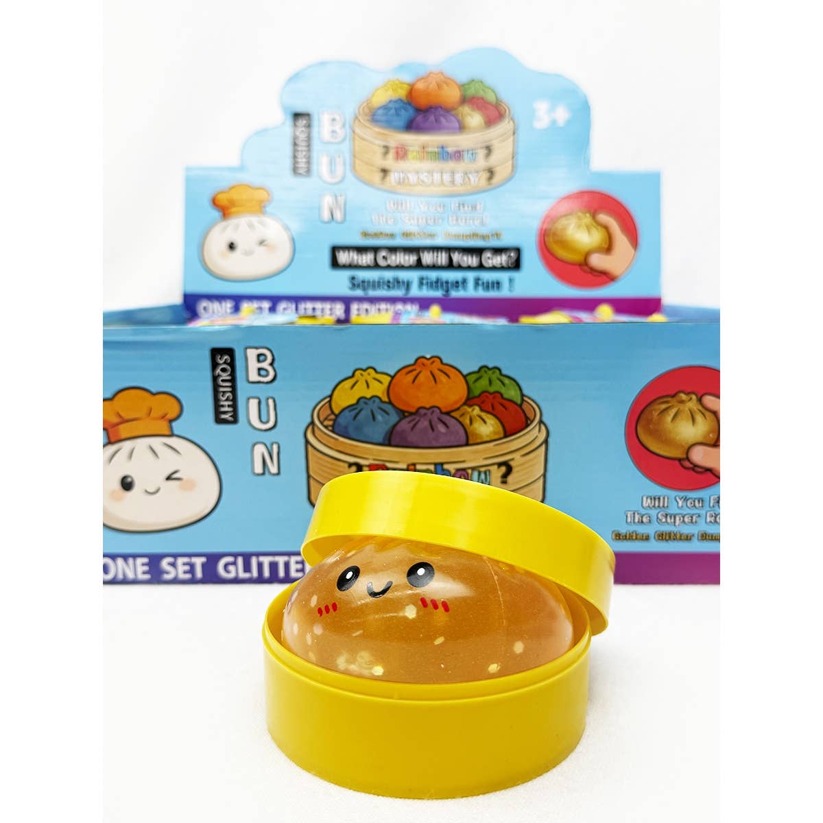 GLOW IN DARK Mystery Dumpling Squishy with Steamer