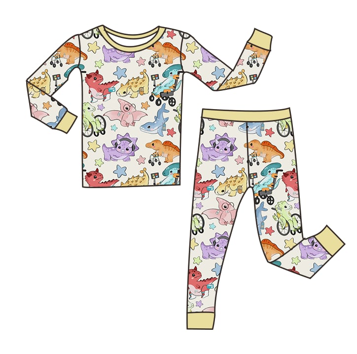 Disability Dinosaurs Bamboo 2 Piece PJs by Koda