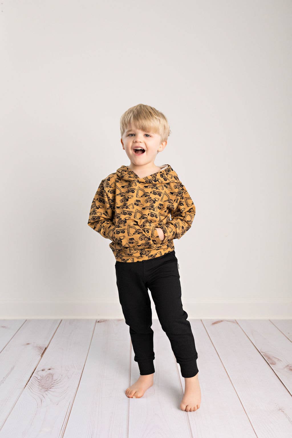 Kids Bamboo Construction Hoodie