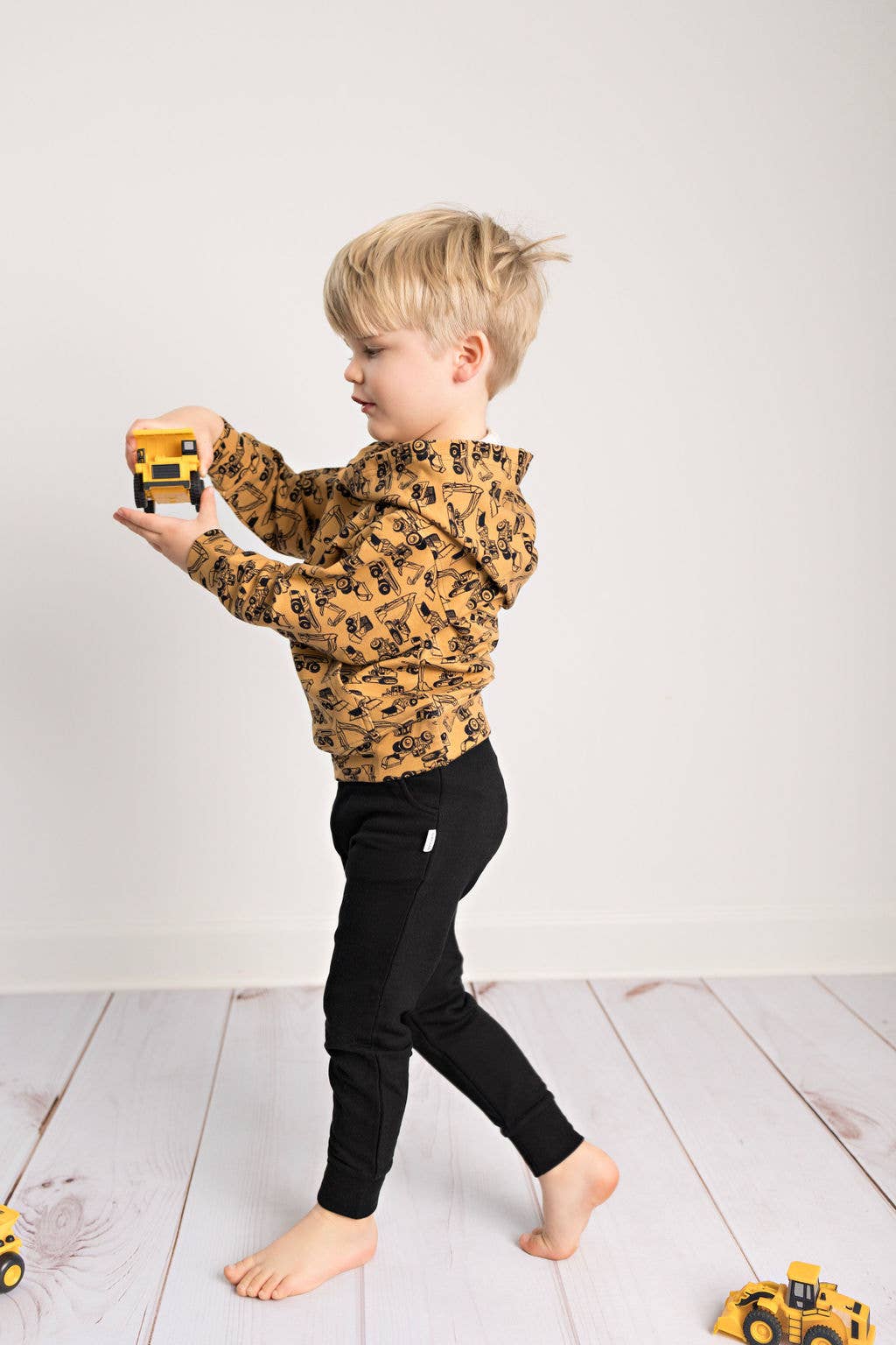 Kids Bamboo Black Jogger Pants