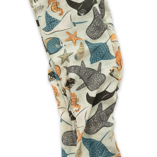 Seabound Muslin Swaddle Blanket