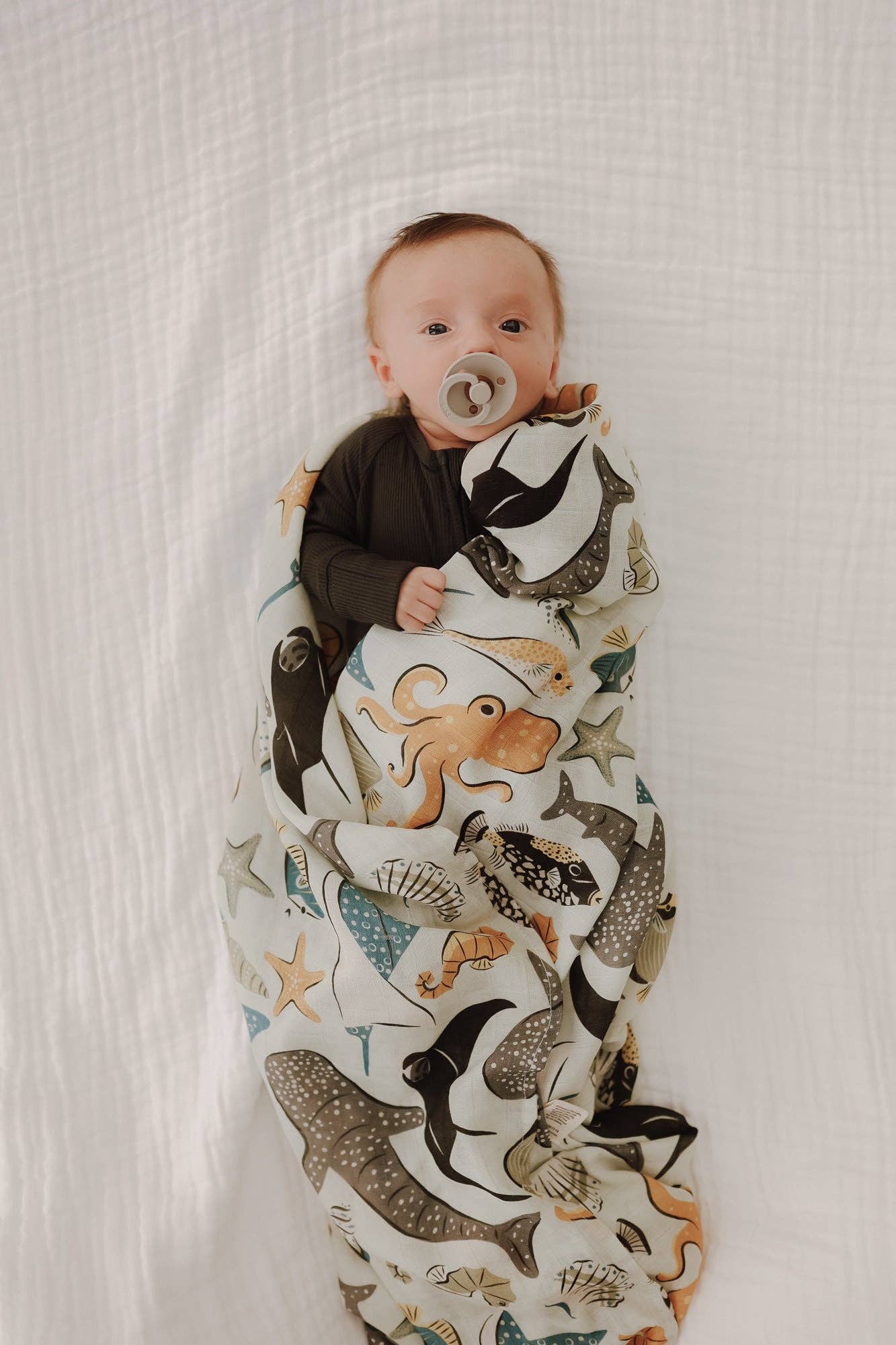 Seabound Muslin Swaddle Blanket