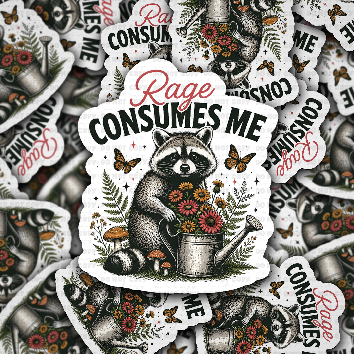 DS 3160 - Rage consumes Me Cut sticker