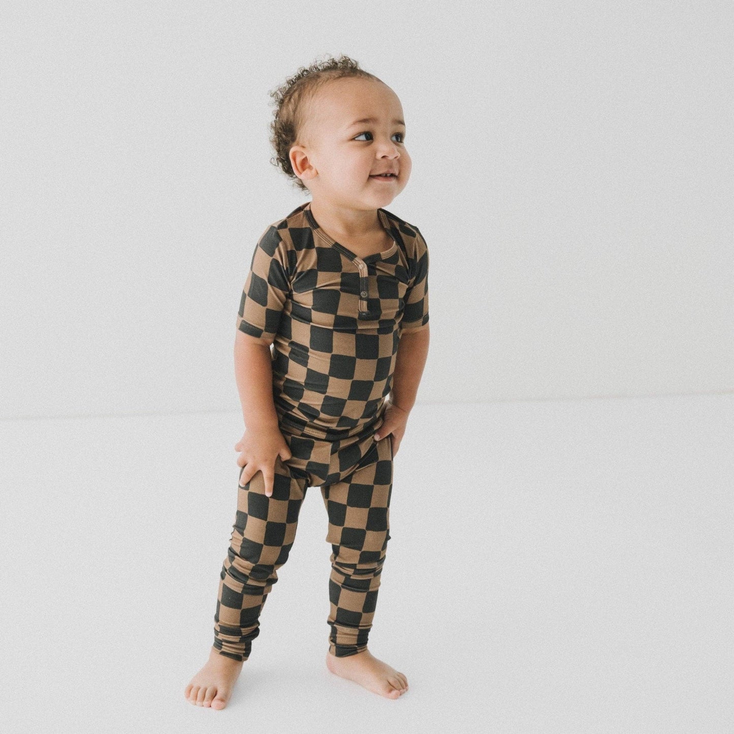 Ink & Earth Checkerboard 2 Piece PJ Set