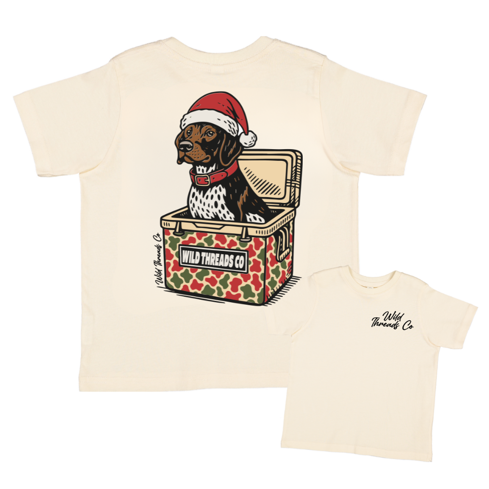 Hunting Dog Cooler Christmas Tee