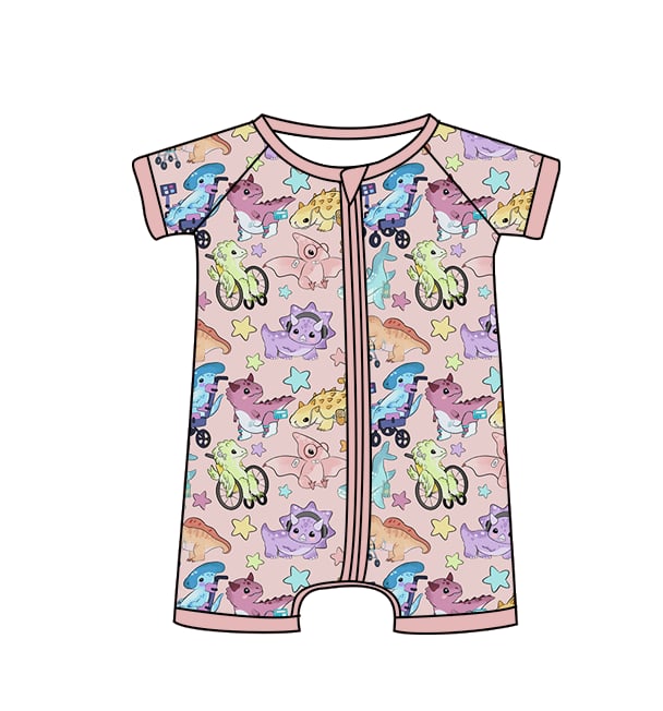 Disability Dinosaurs Bamboo Short Romper by Koda