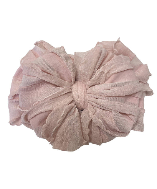 Paris Pink Ruffled Headband