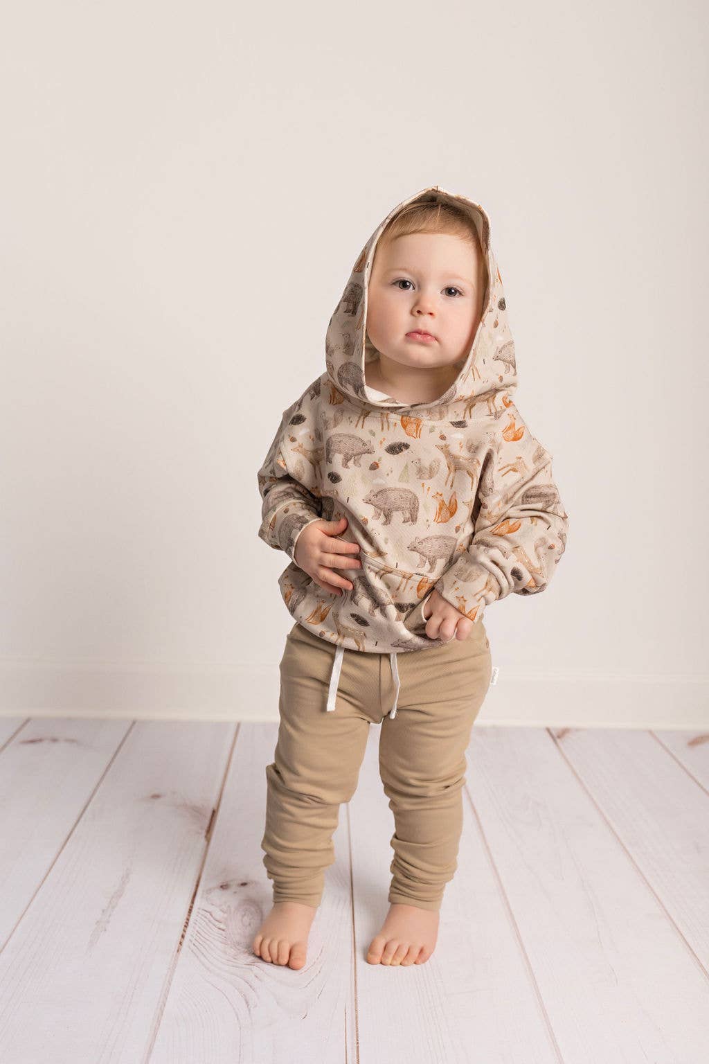 Kids Bamboo Tan Jogger Pants