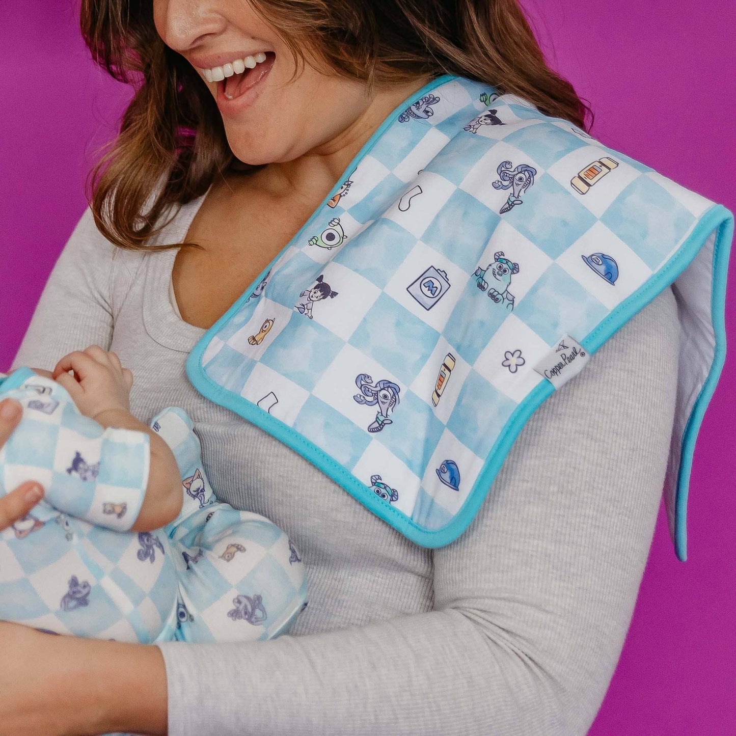 3 Pack Premium Burp Cloths - Monsters, Inc. Medley