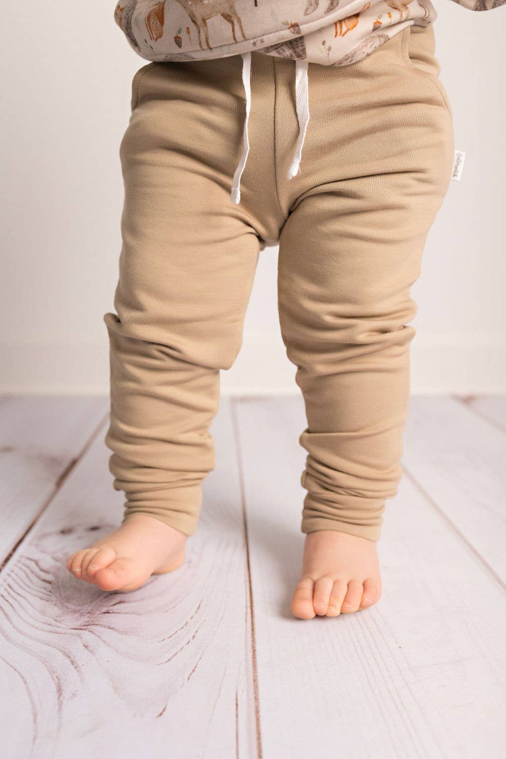 Kids Bamboo Tan Jogger Pants