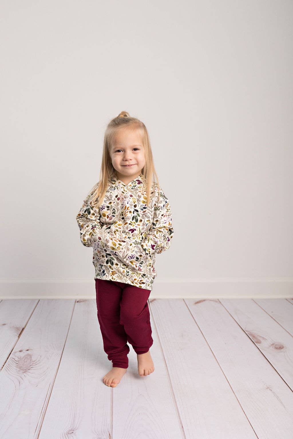 Kids Bamboo Cranberry Jogger Pants