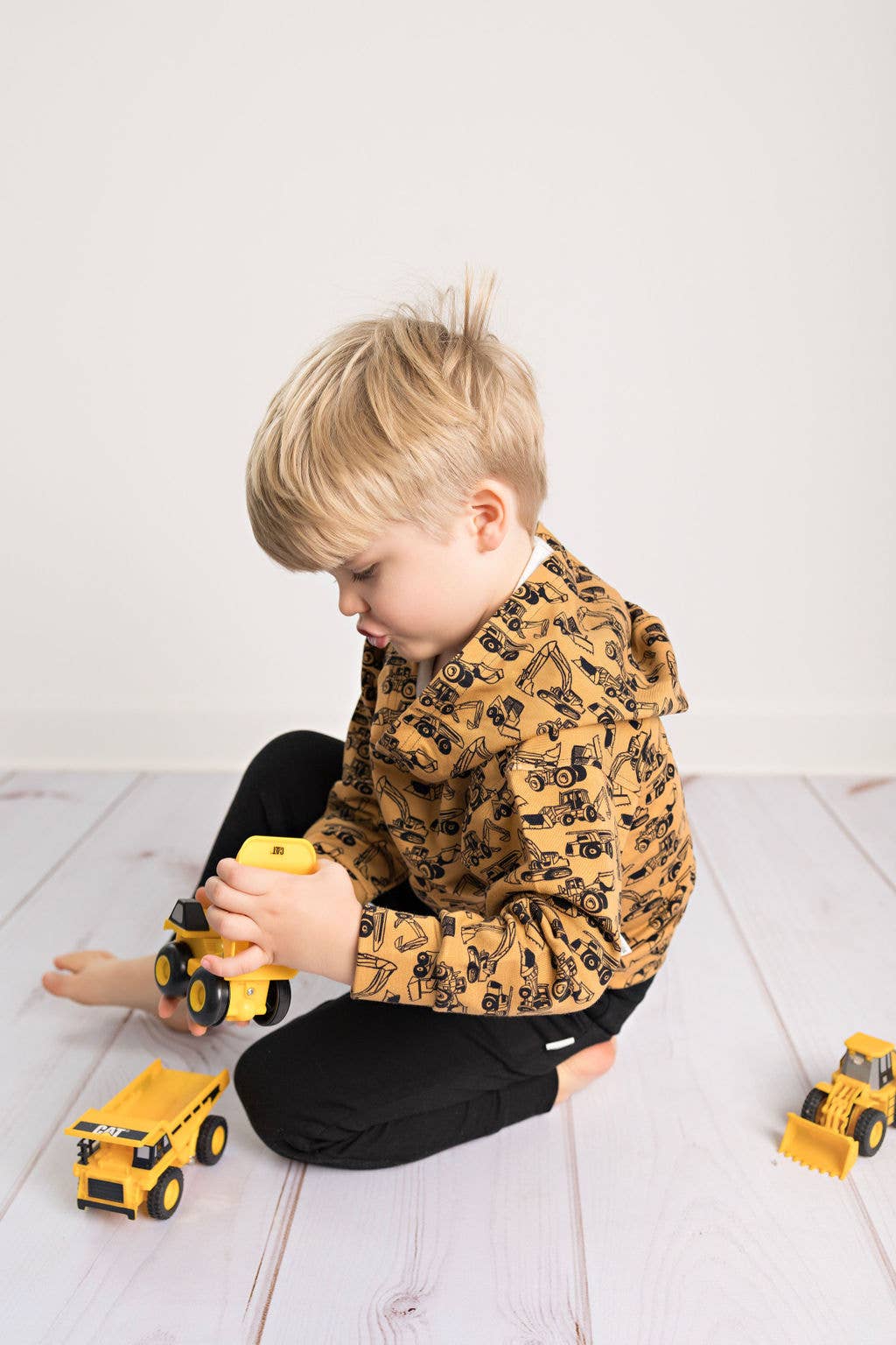 Kids Bamboo Construction Hoodie