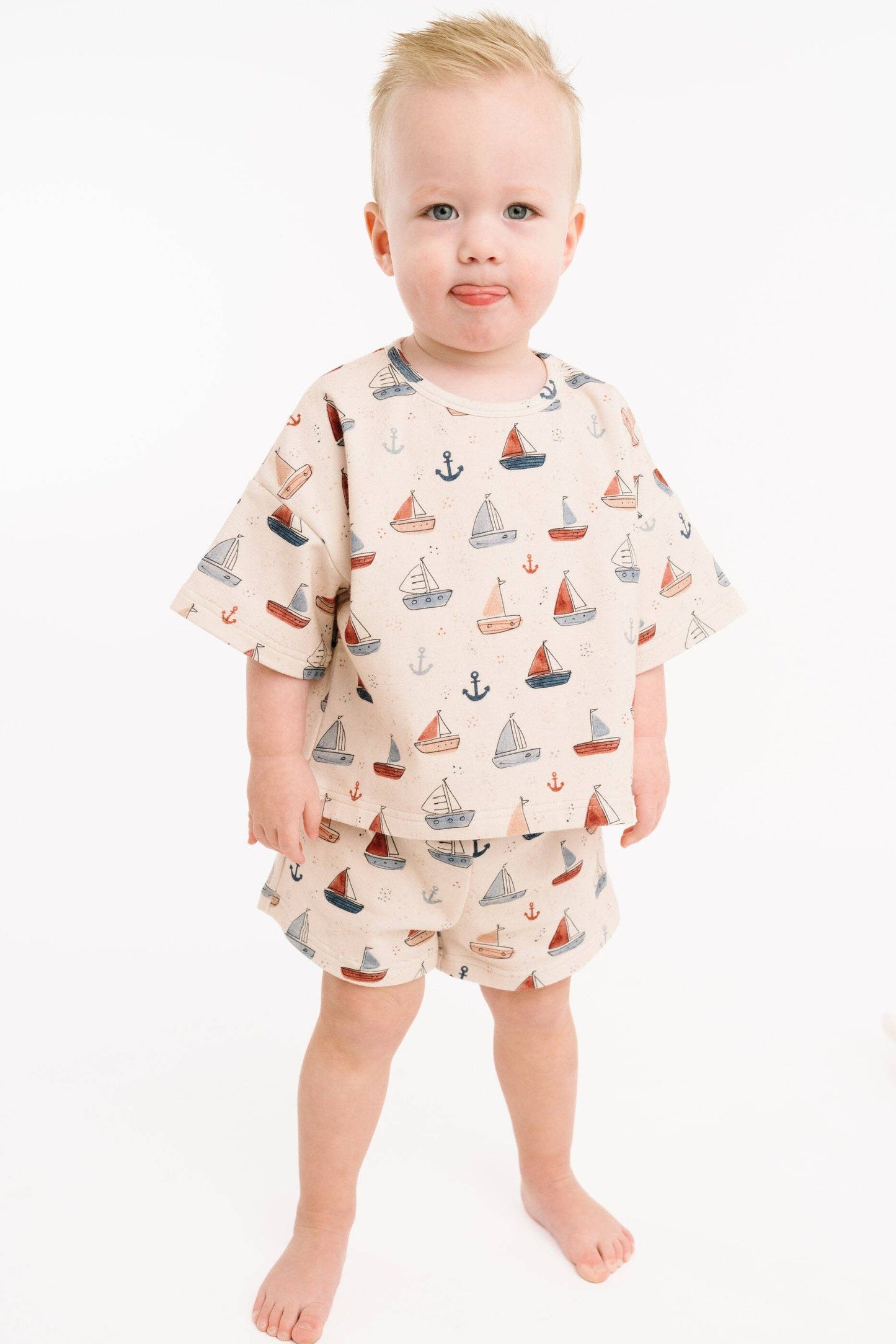 Nautical Sail Slouchy Set