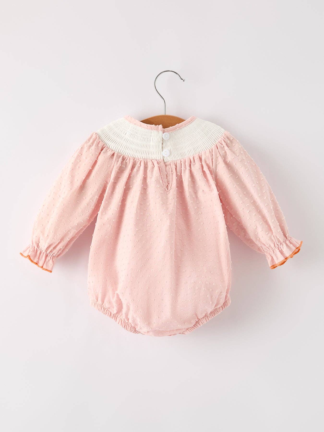 Silly Turkey Smocked Embroidery Romper