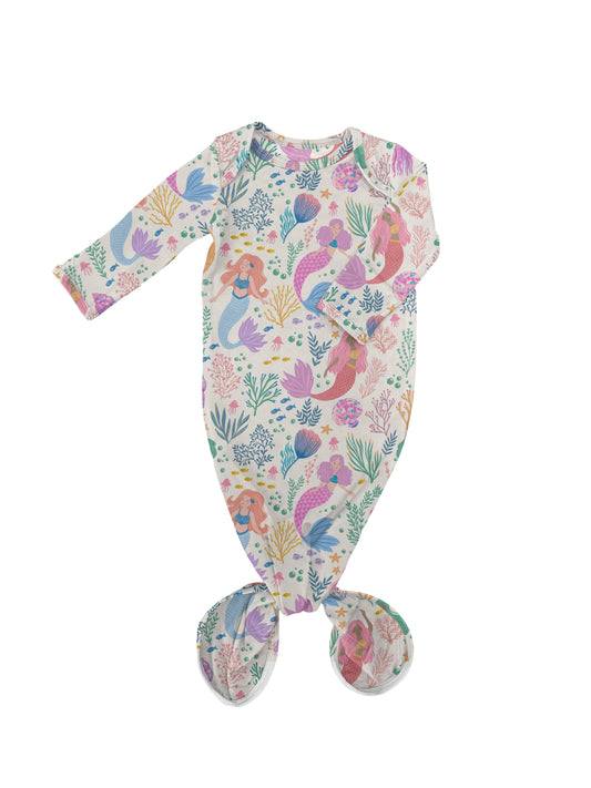 Knotted Infant Gown - Mermaid Magic