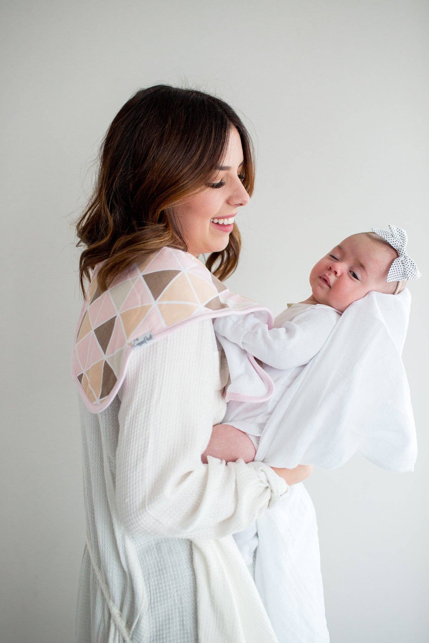 3 Pack Premium Burp Cloths - Blush