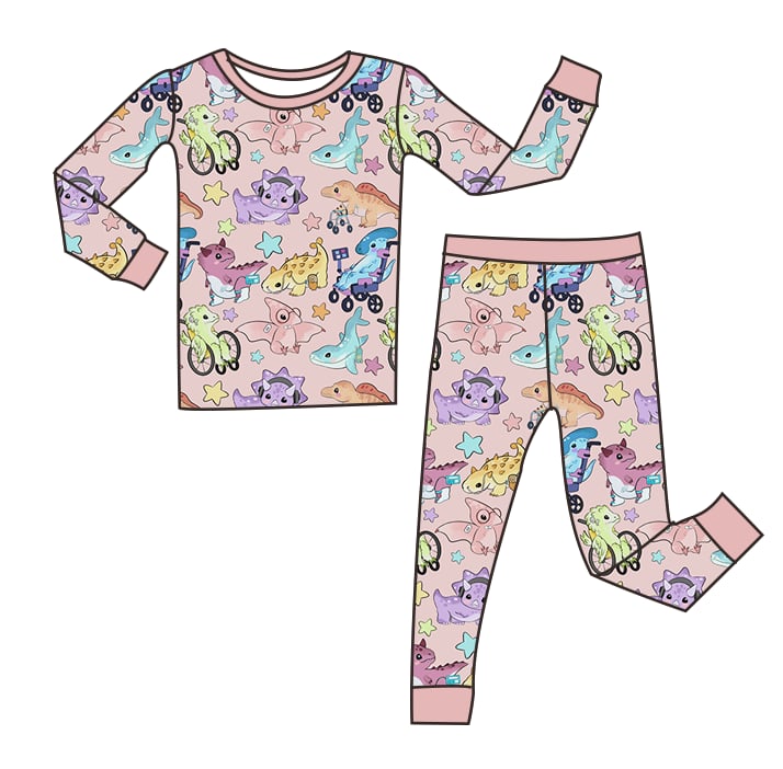 Disability Dinosaurs Bamboo 2 Piece PJs by Koda