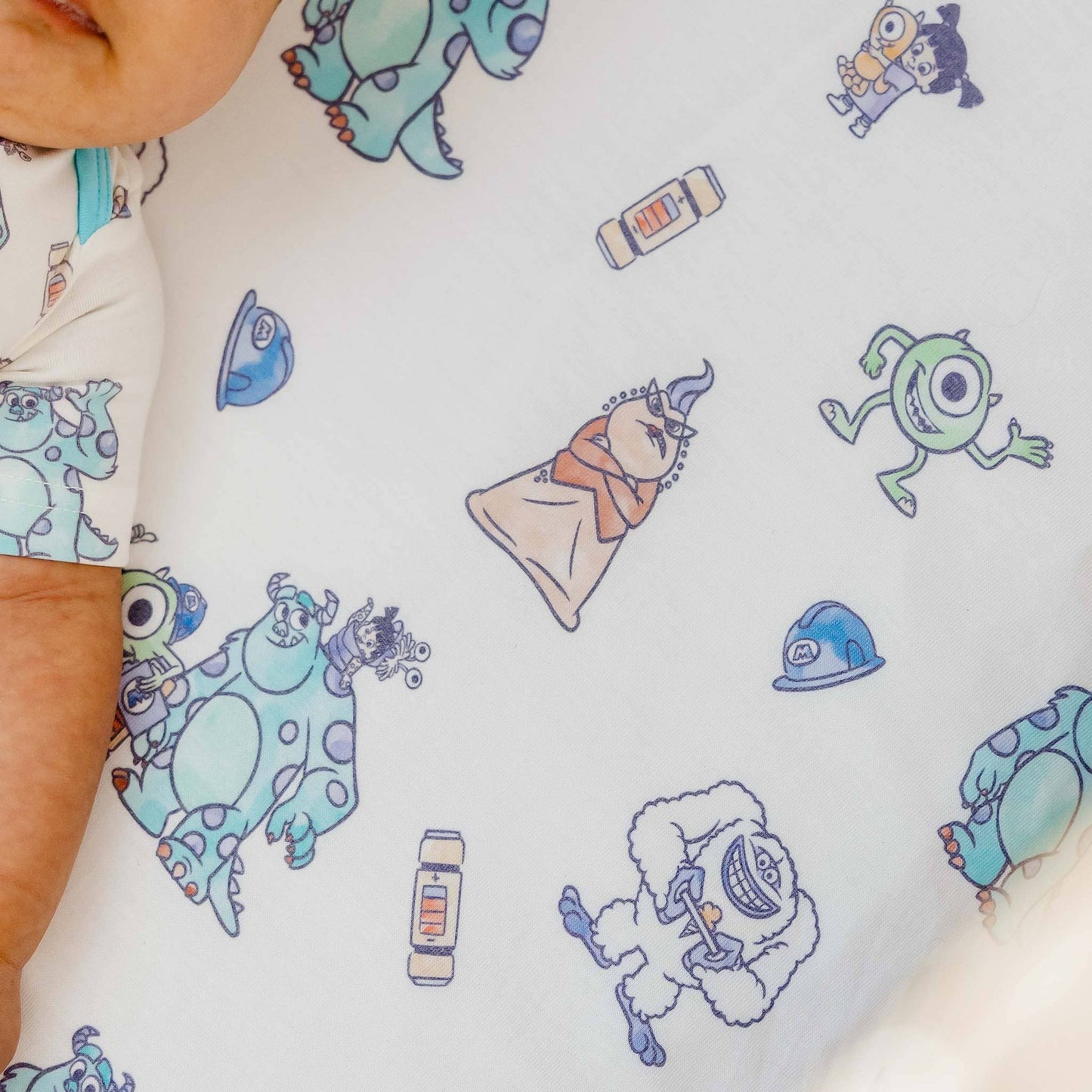 Premium Knit Fitted Crib Sheet - Monsters, Inc. Friends