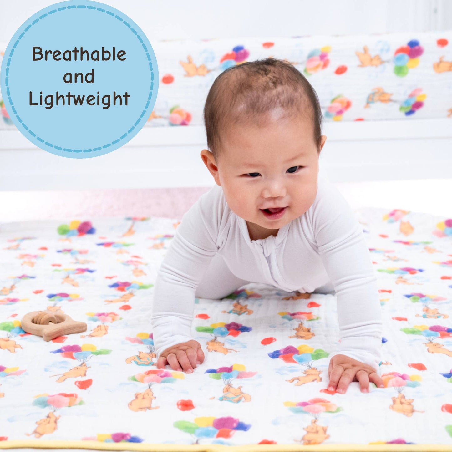 Muslin Quilt Baby & Kids Blanket Up Up Up and Bear