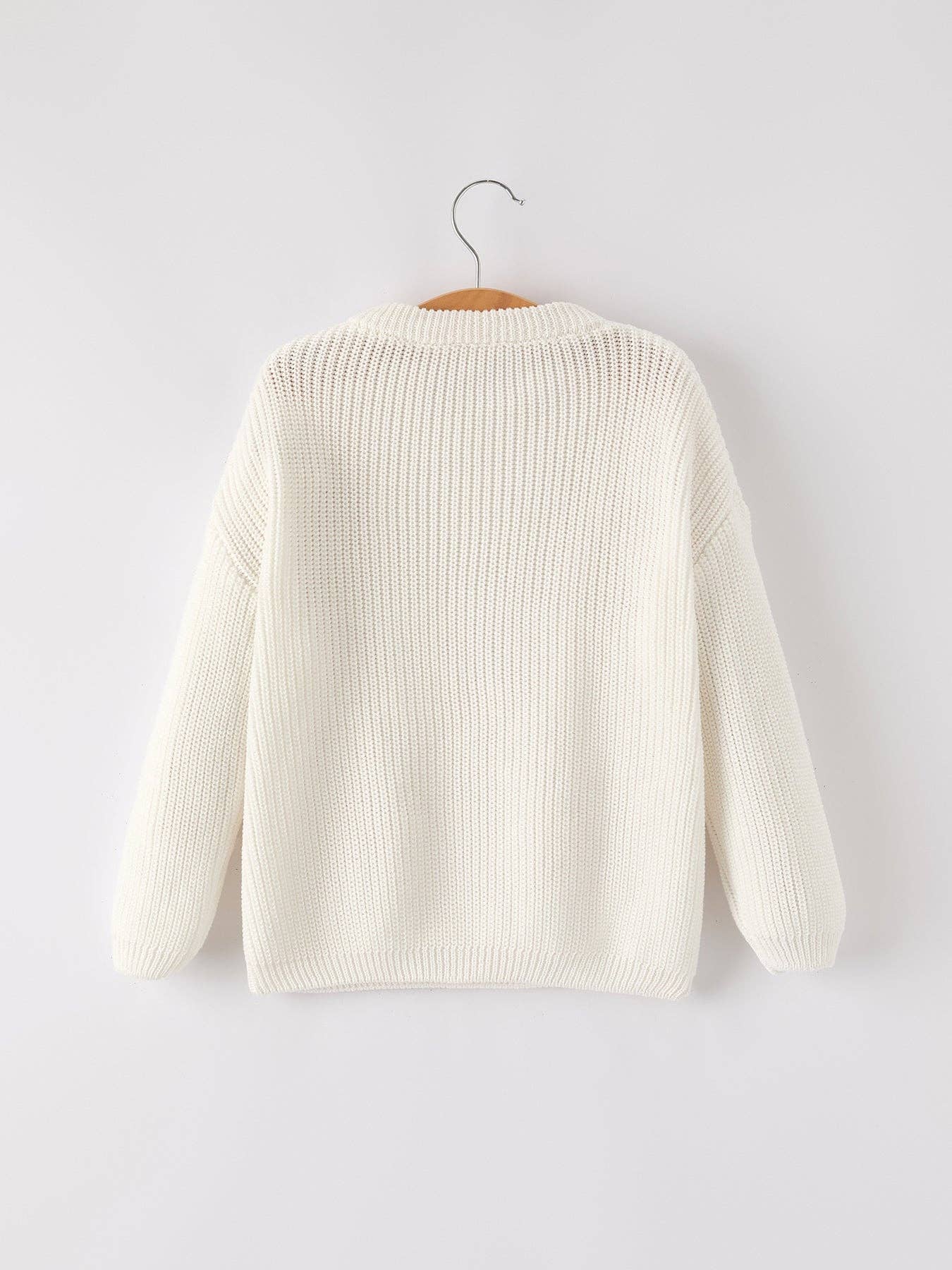 Fall/Winter Christmas Girls Bow Sequins Pullover Sweater