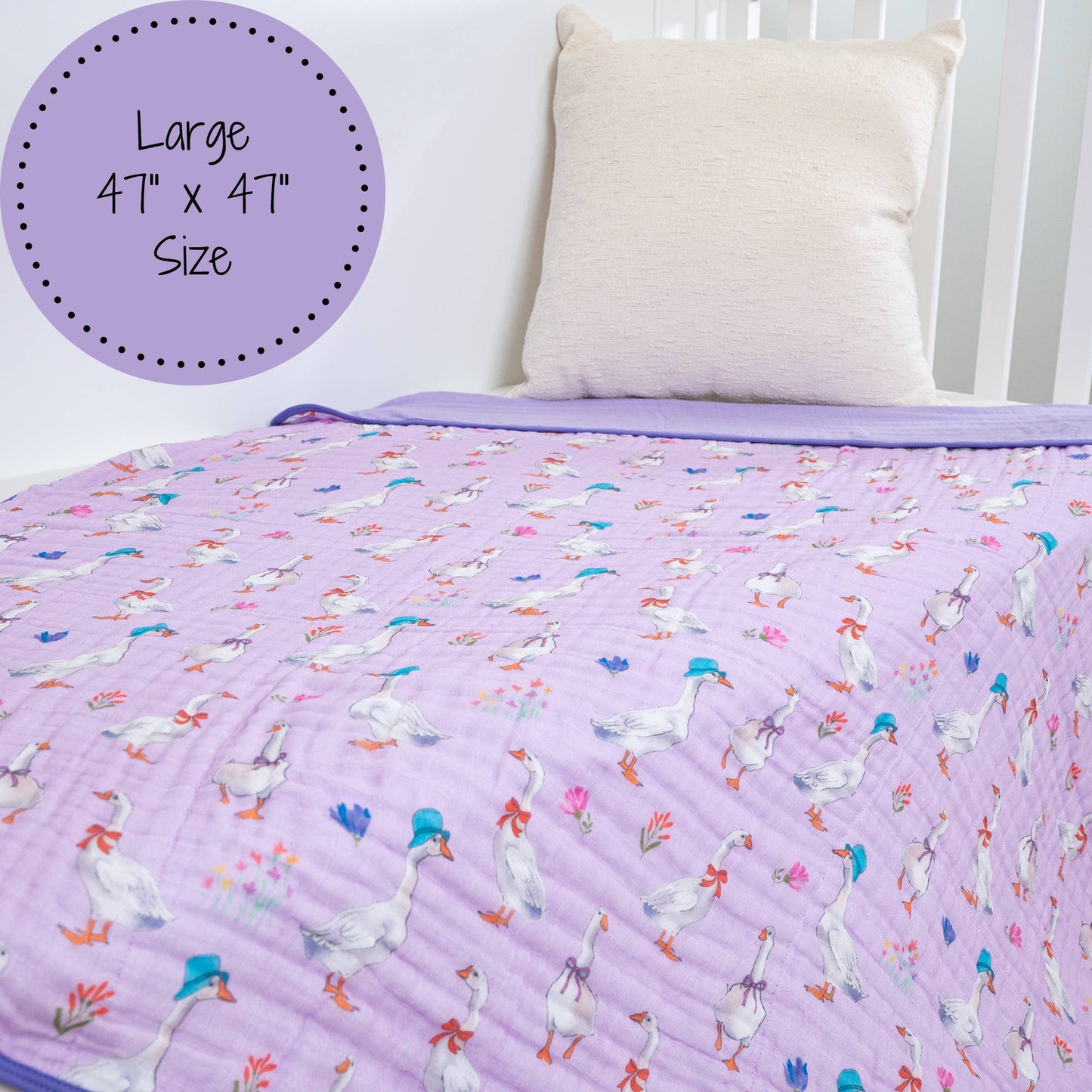 Muslin Quilt Baby & Kids Blanket Goose Parade