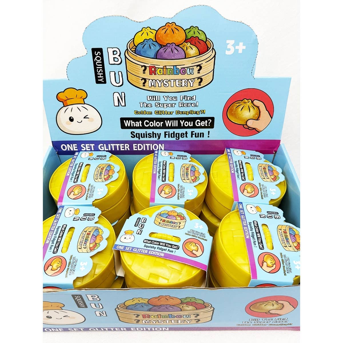 GLOW IN DARK Mystery Dumpling Squishy with Steamer
