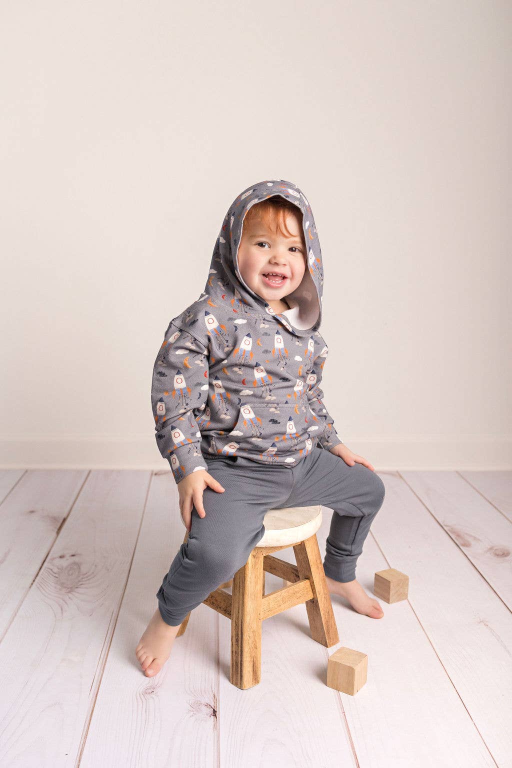 Kids Bamboo Rockets Hoodie