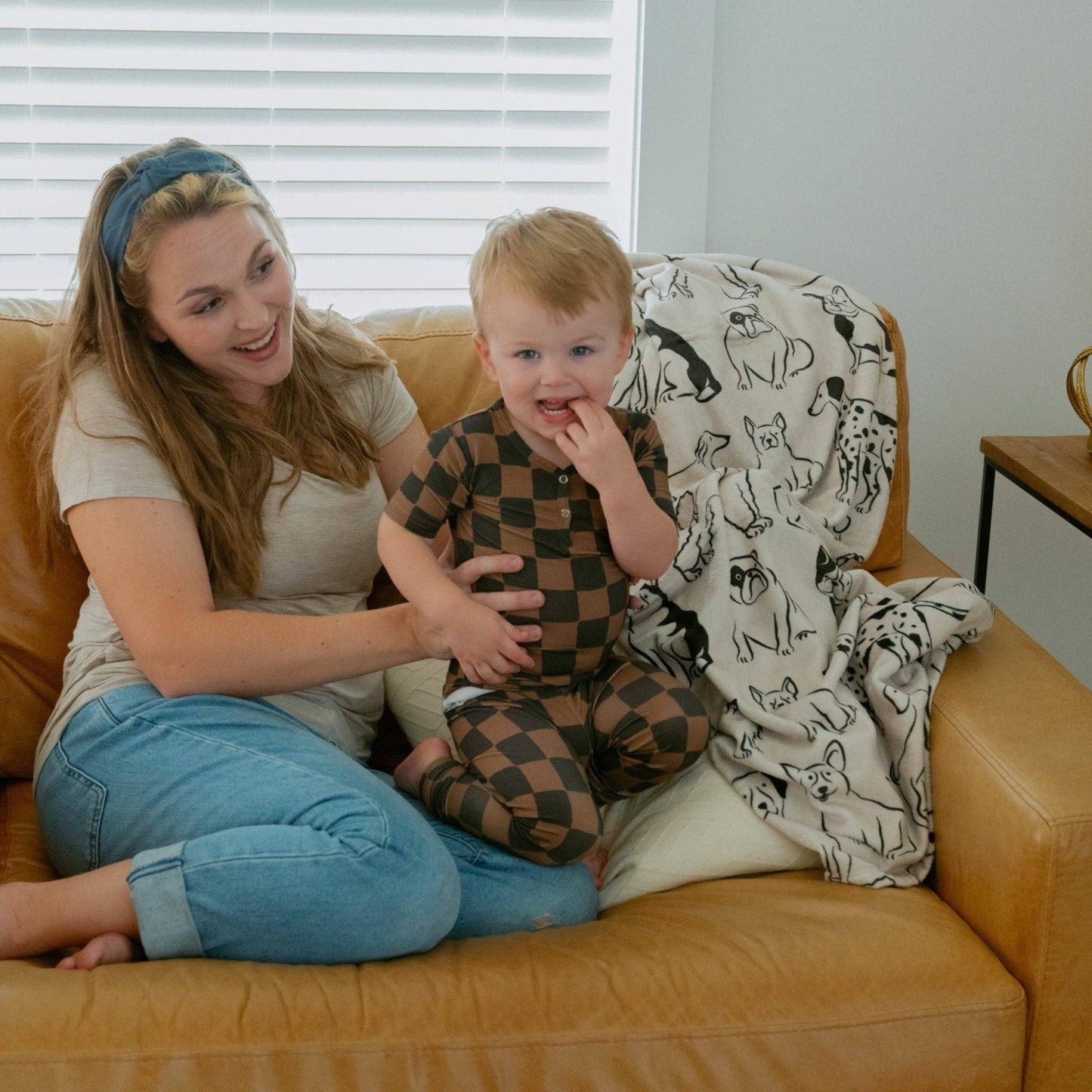 Ink & Earth Checkerboard 2 Piece PJ Set