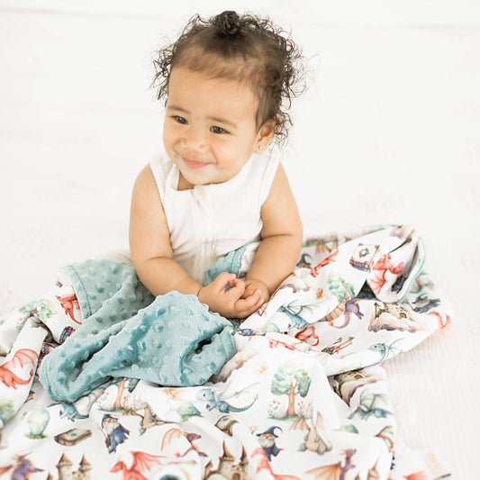 Baby & Toddler Minky Blanket - Dragon's Kingdom