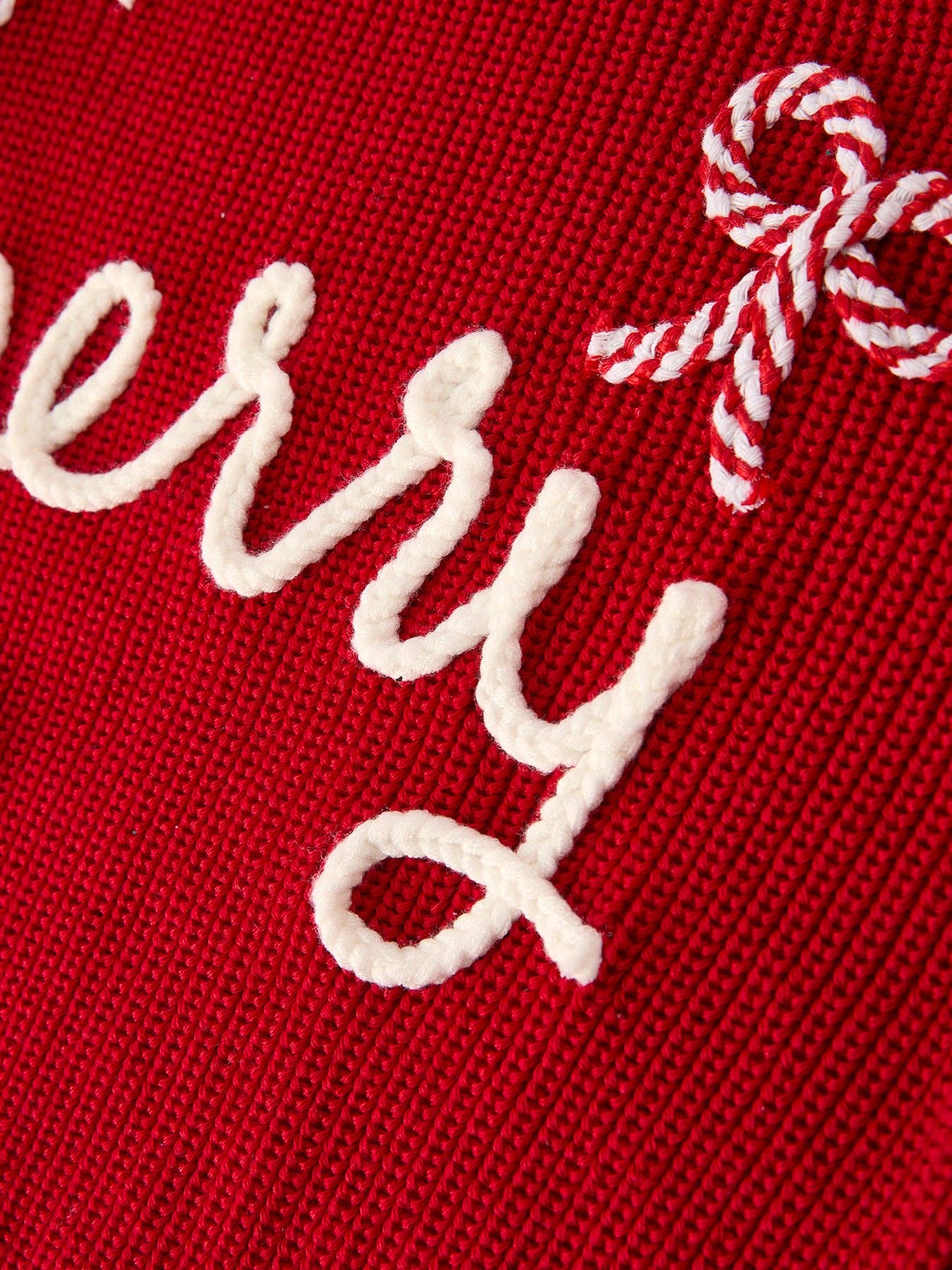 Winter Christmas "Merry" Pullover Sweater