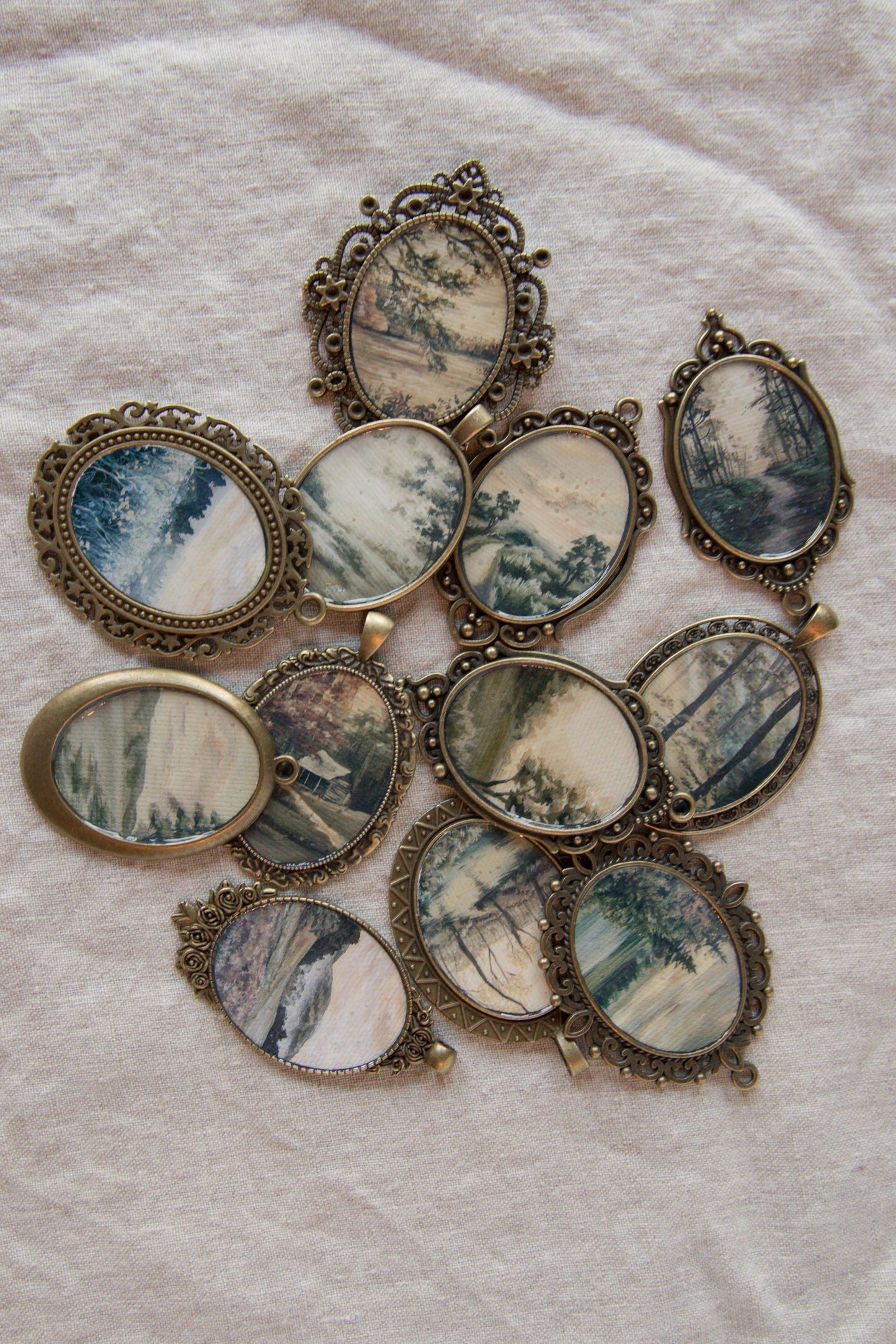 Landscape Antique Style Magnet Sets