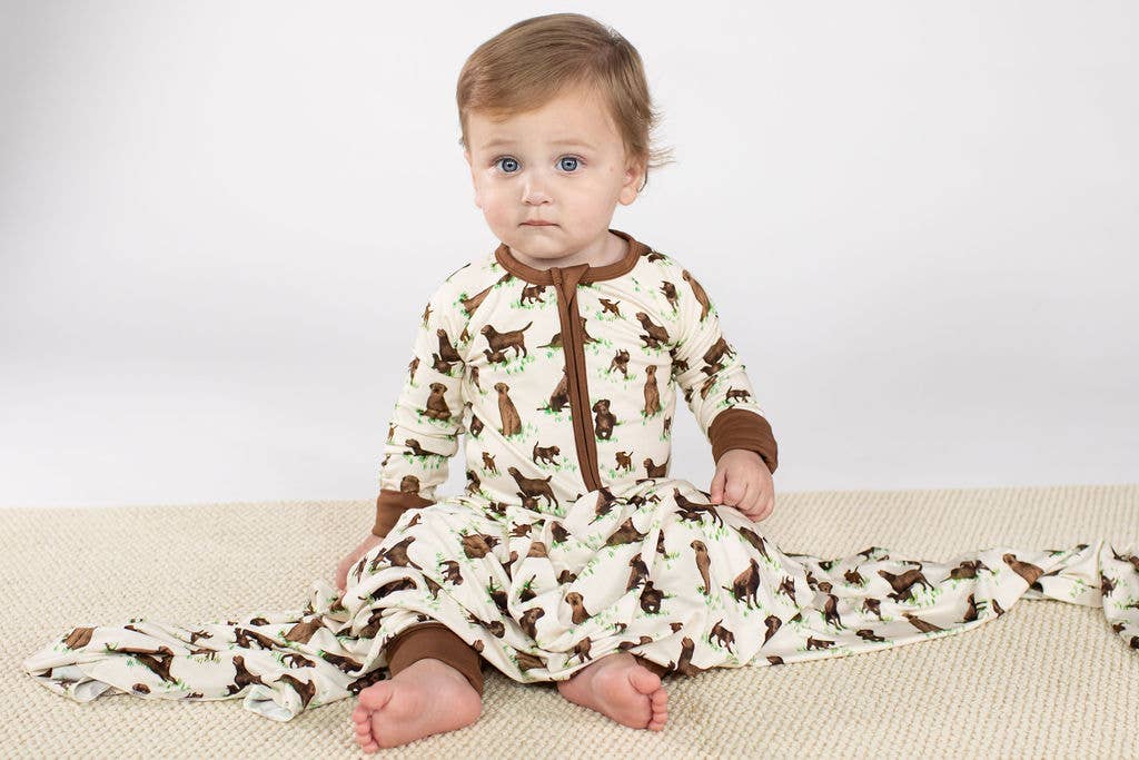 Chocolate Lab Dogs - Everything Blanket