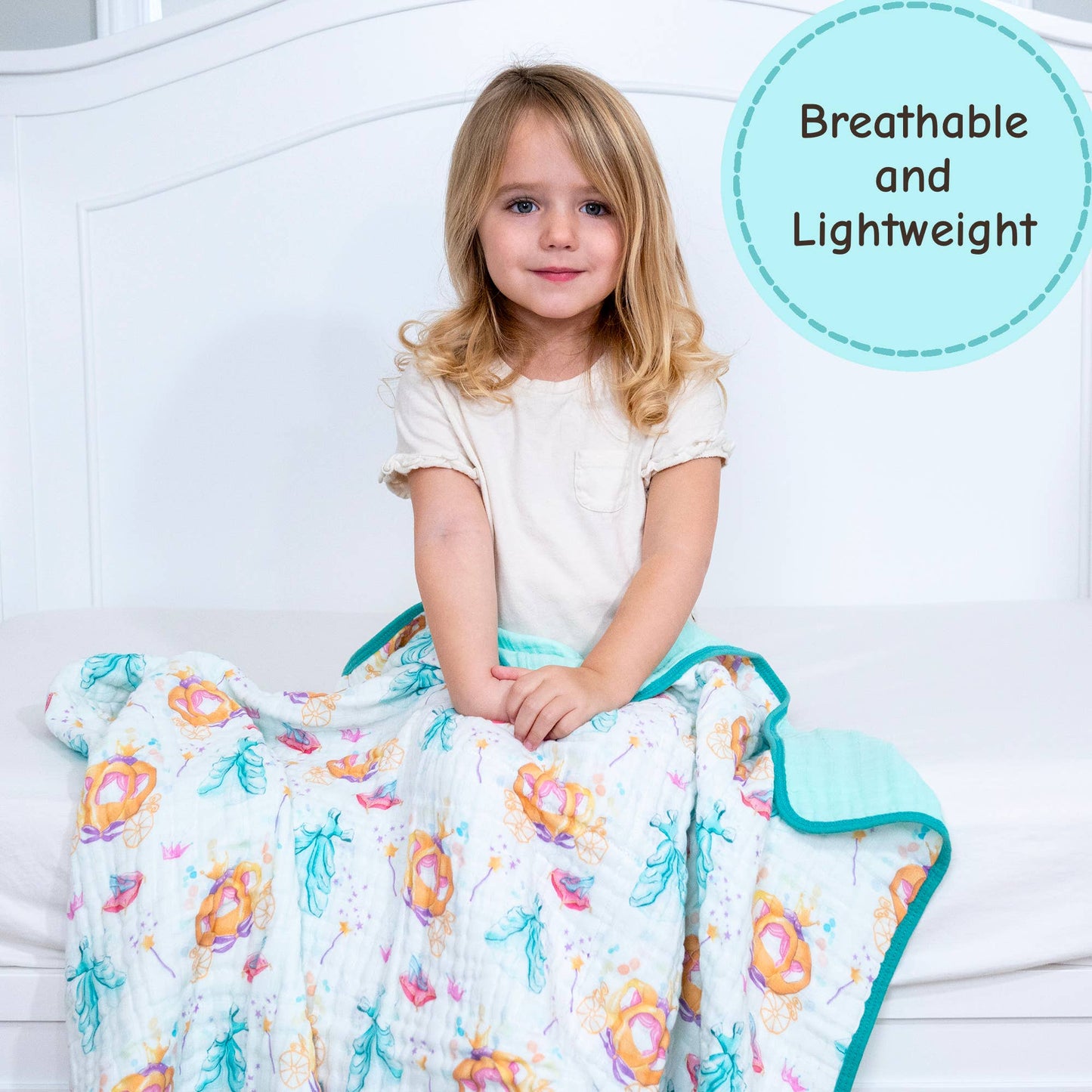 Muslin Quilt Baby & Kids Blanket Glass Slipper