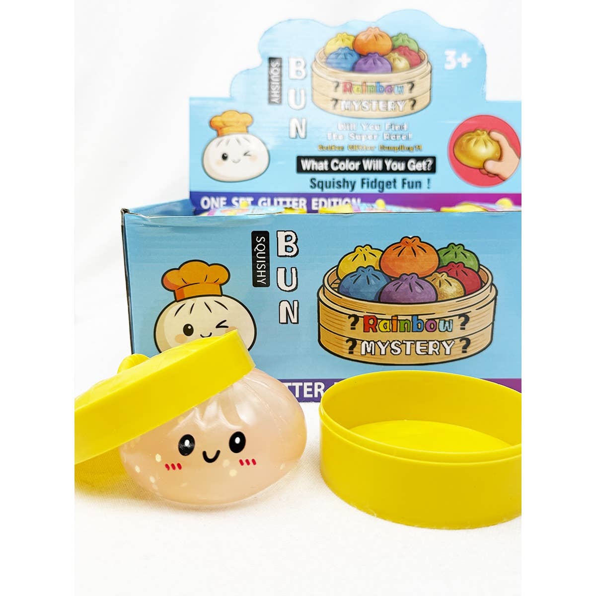 GLOW IN DARK Mystery Dumpling Squishy with Steamer