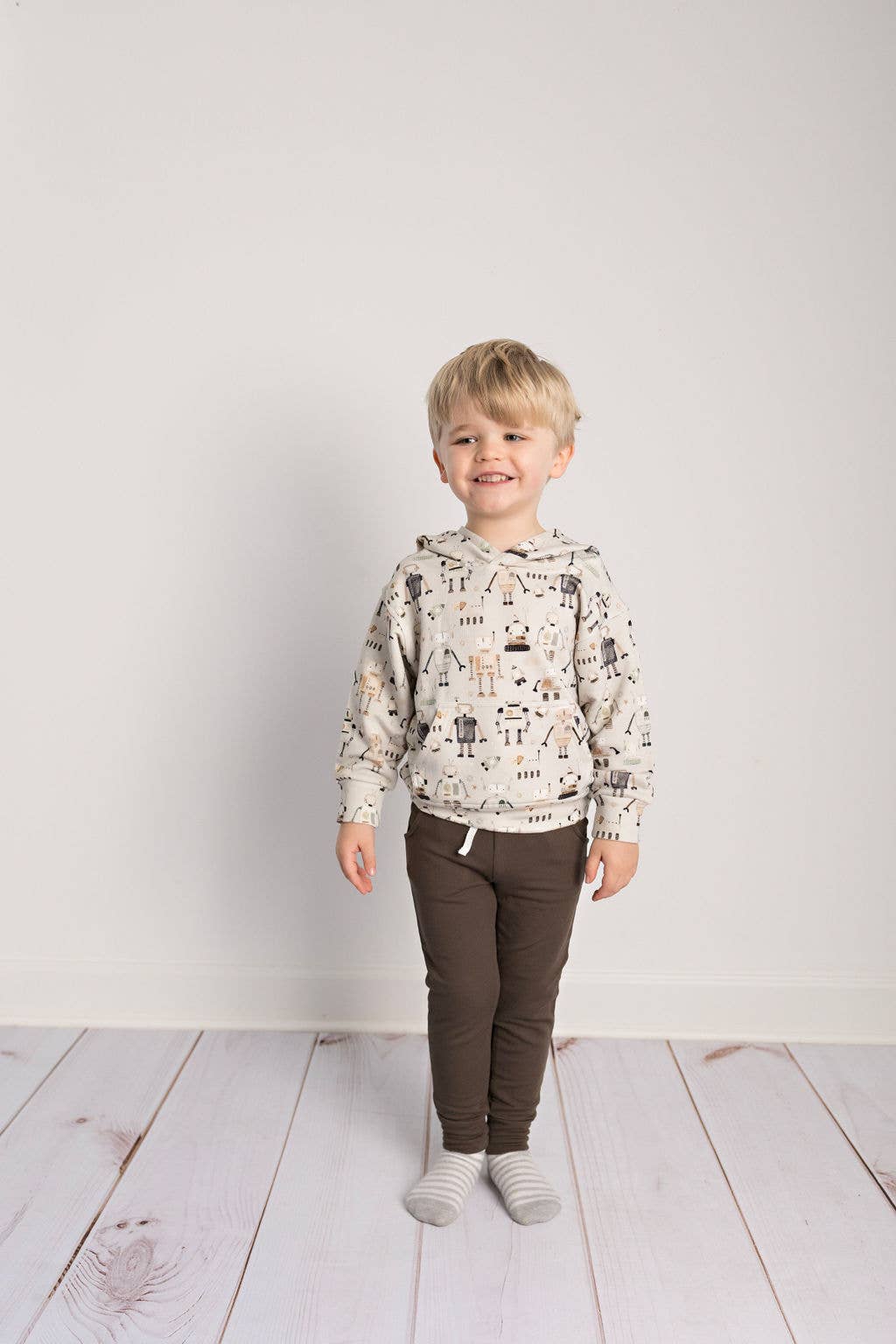 Kids Bamboo Ash Brown Jogger Pants