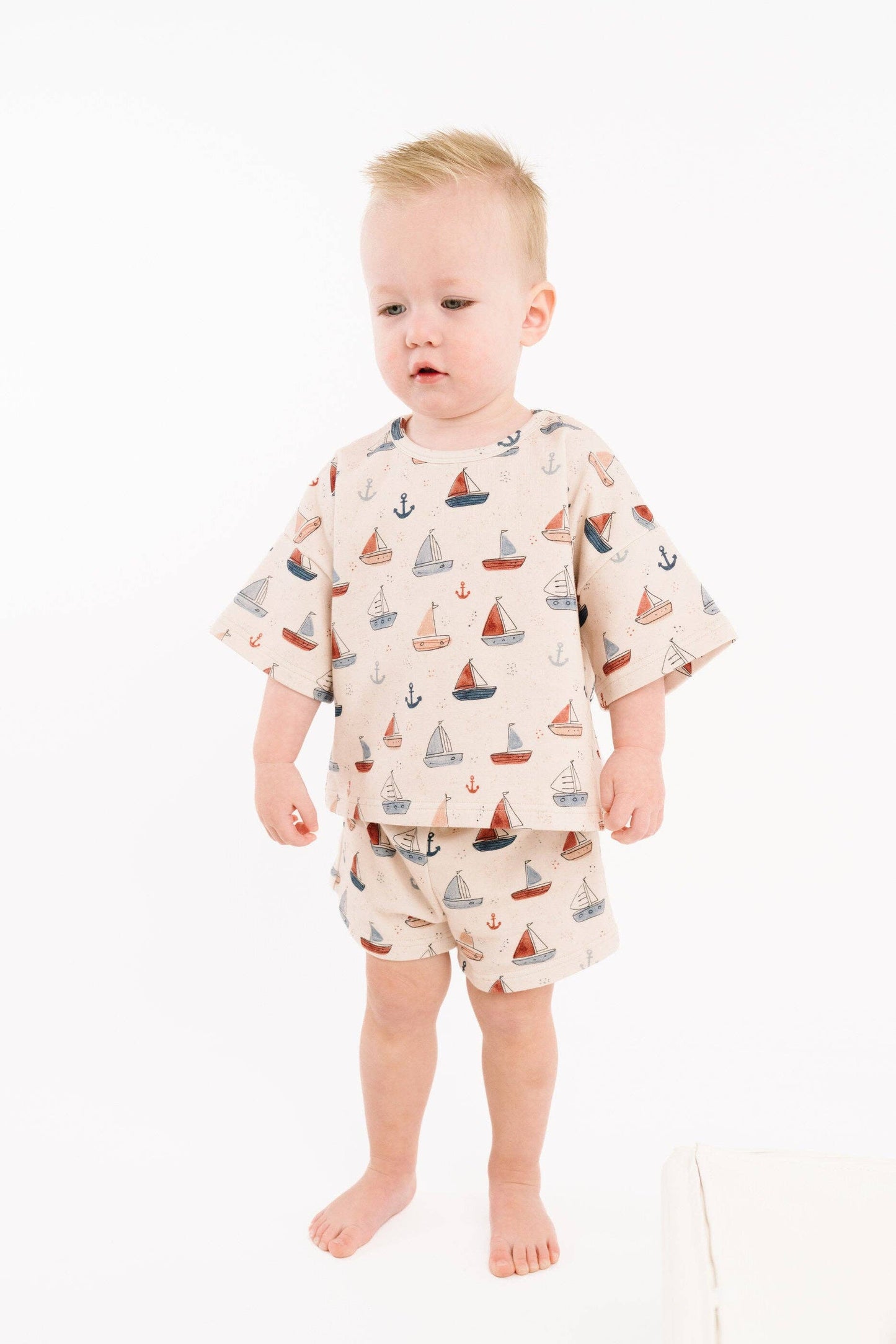 Nautical Sail Slouchy Set