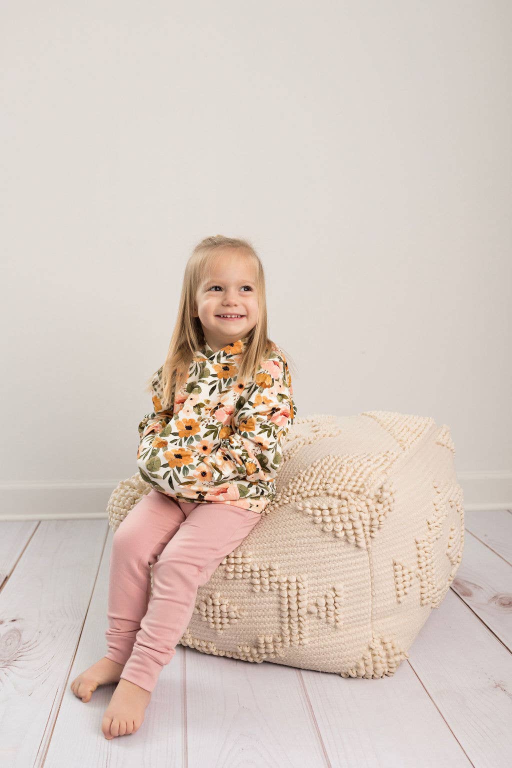 Kids Bamboo Boho Floral Hoodie