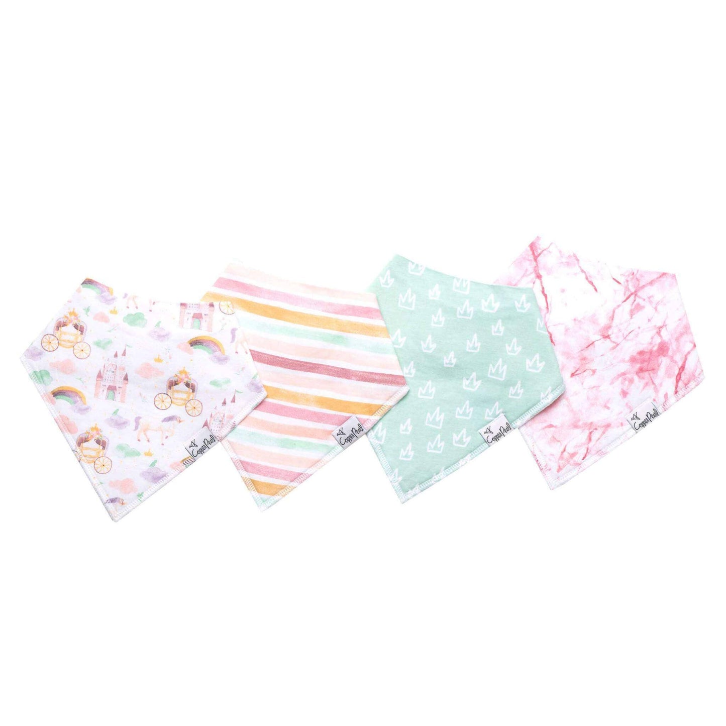 4 Pack Baby Bandana Bibs - Enchanted