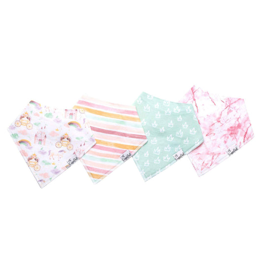 4 Pack Baby Bandana Bibs - Enchanted
