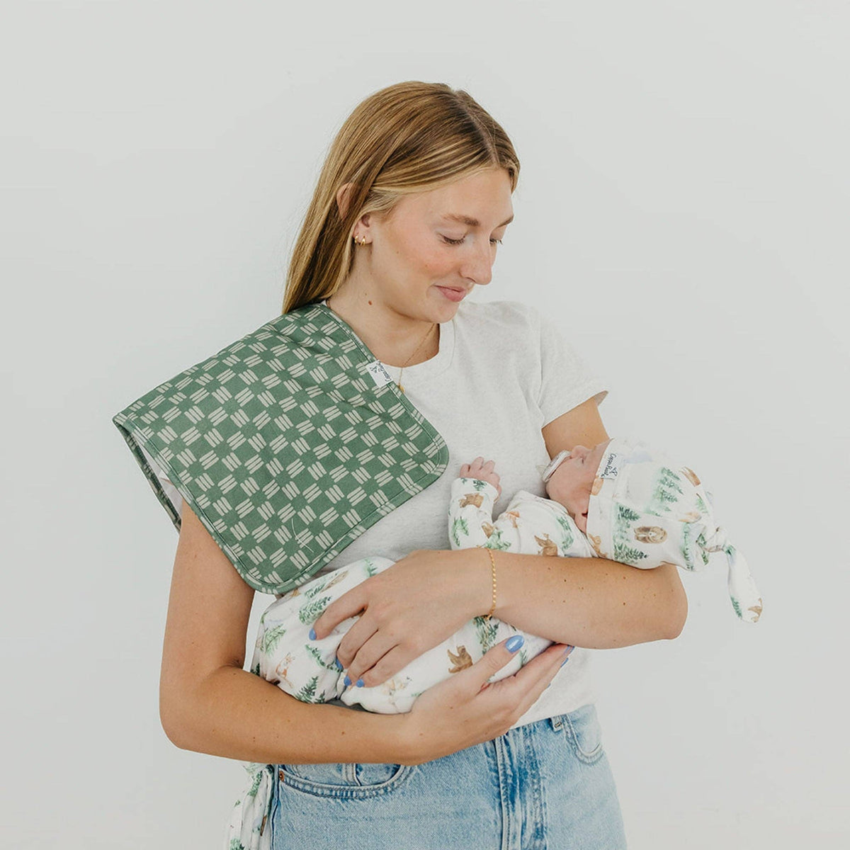3 Pack Premium Burp Cloths - Grayson