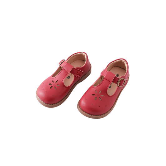 Red Vintage Appleseed Mary Janes