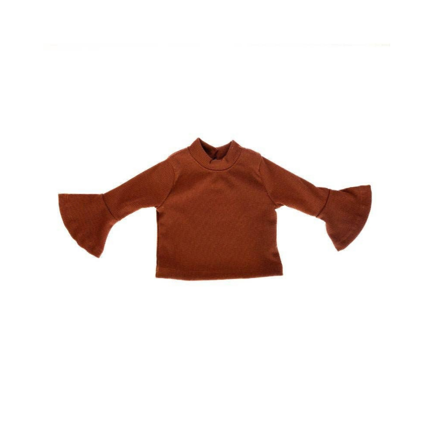 Joni Bell Sleeve Top - Clay Rib