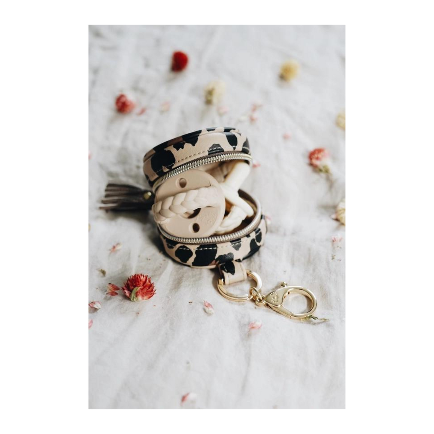 Leopard Diaper Bag Charm Pod Keychain