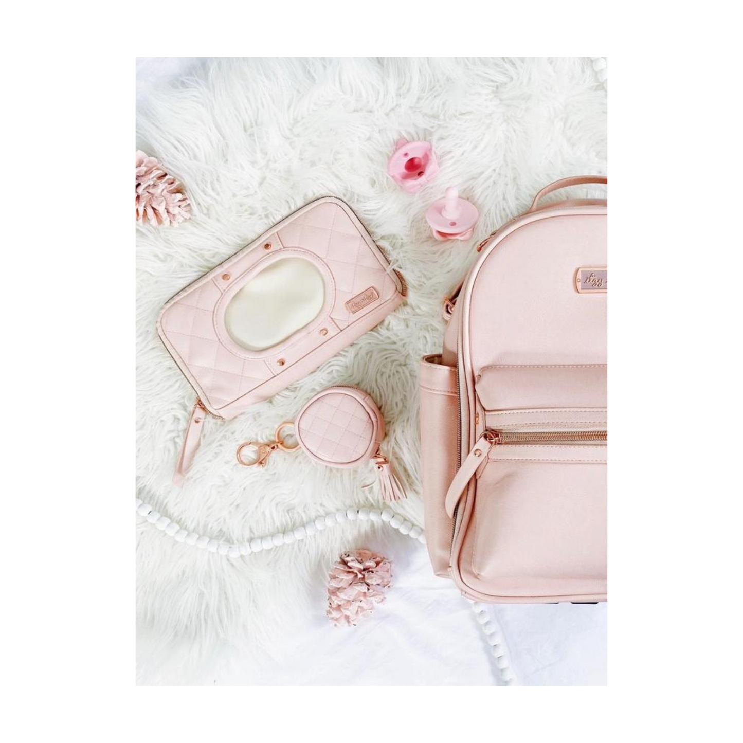 Blush Travel Wipes Case