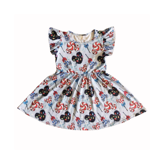 Mickey Mouse Christmas Twirl Dress