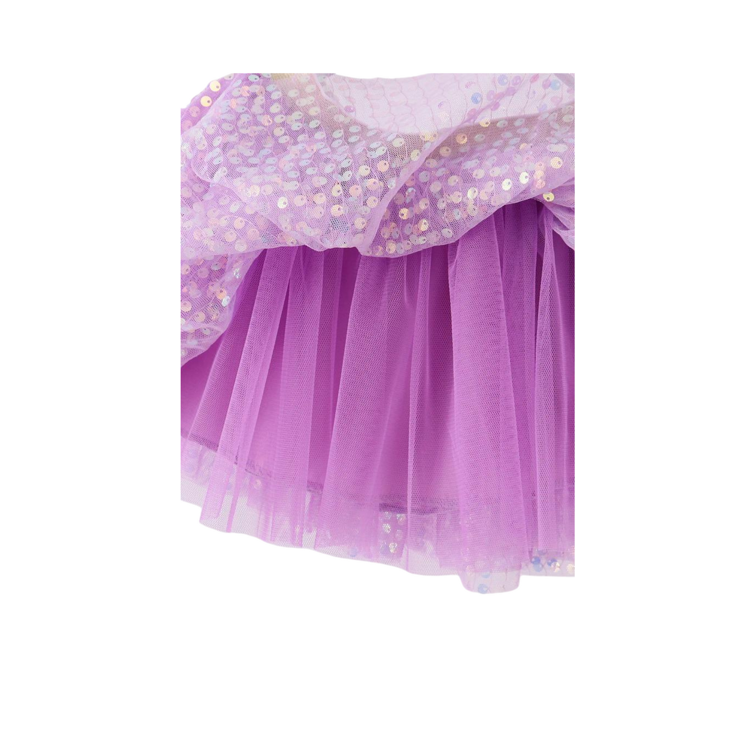 Purple Sequin Tulle Tutu Skirt