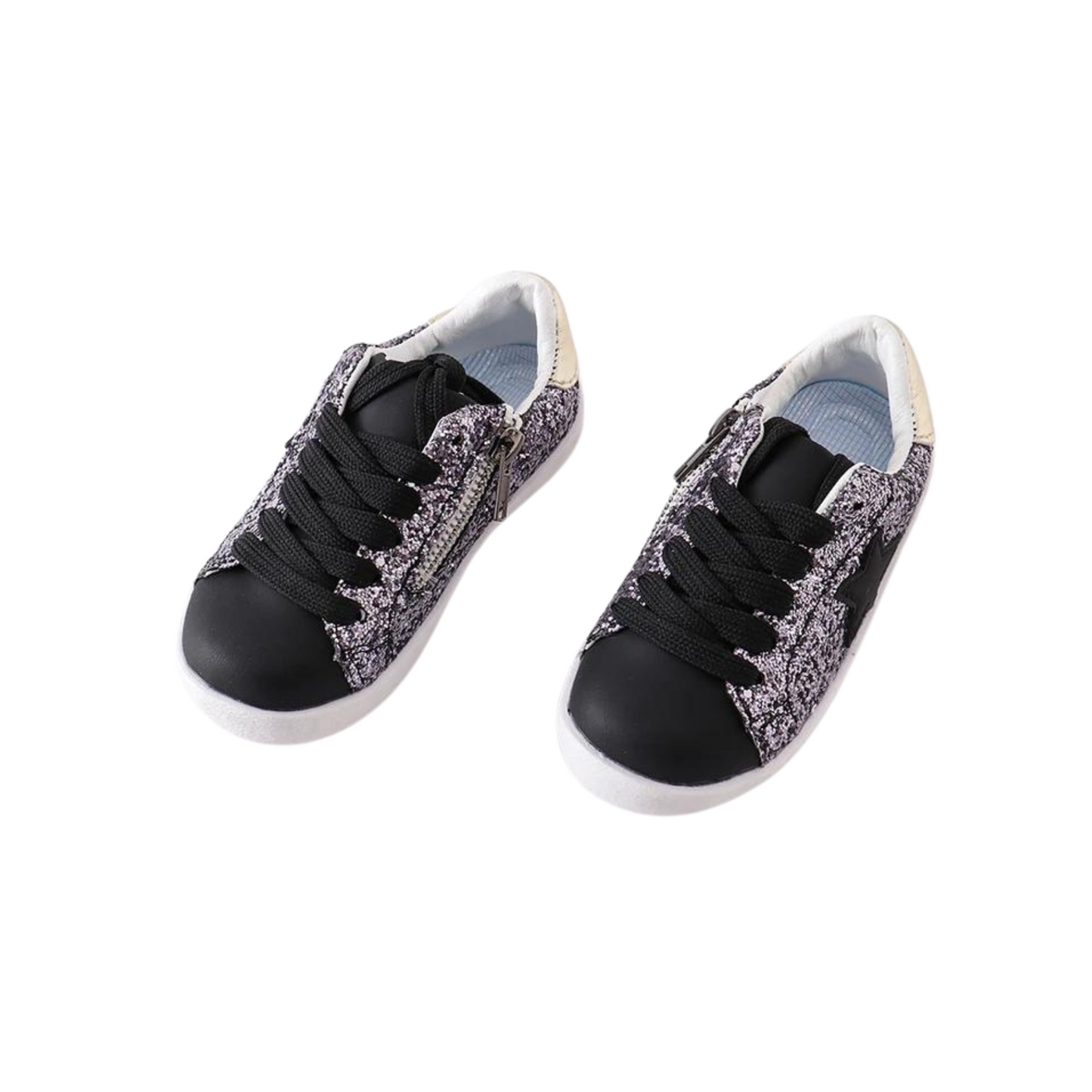 Black Star Glitter Sneaker