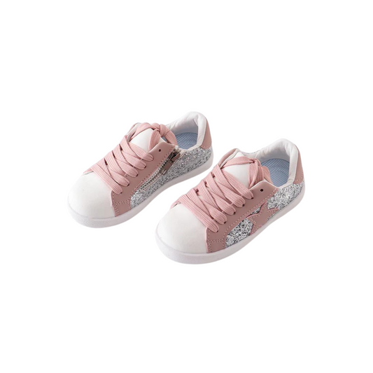 Pink Star Glitter Sneaker