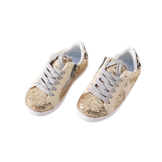 Gold Star Glitter Sneaker