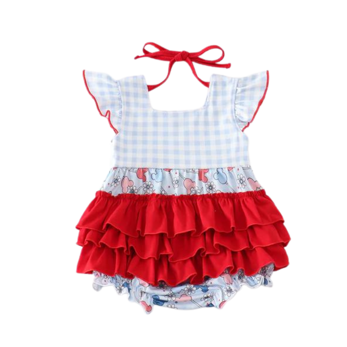 Patriotic Mickey Ears Romper